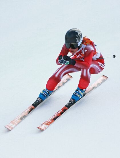 2014 Winter Olympics. Alpine skiing. Women. Super combined