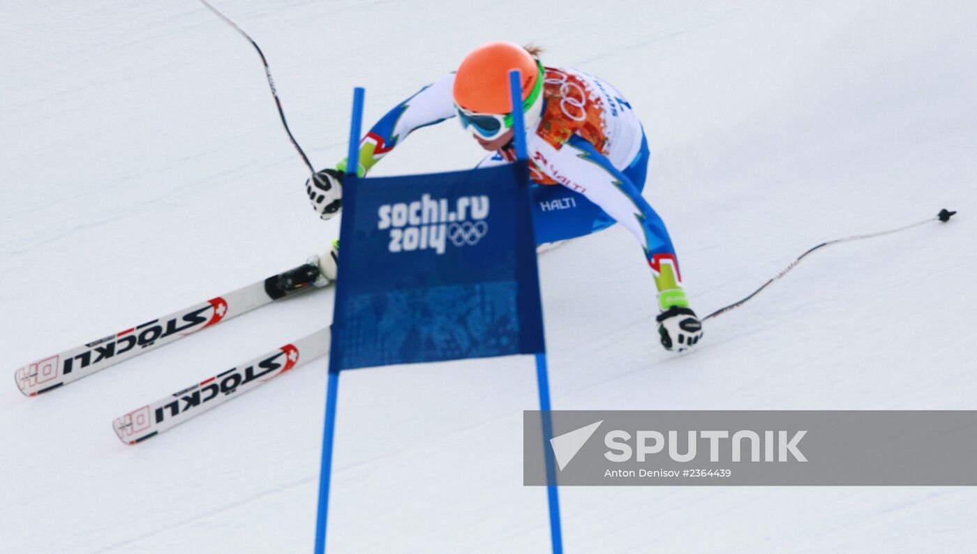 2014 Winter Olympics. Alpine skiing. Women. Super combined