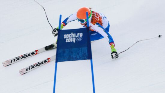 2014 Winter Olympics. Alpine skiing. Women. Super combined