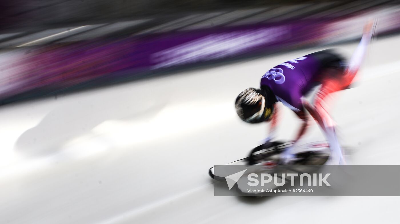 2014 Winter Olympics. Skeleton. Training sessions