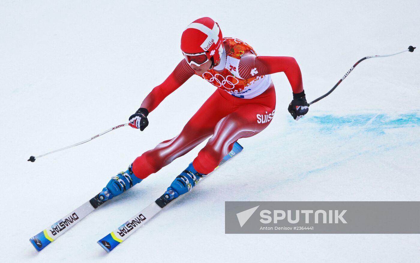 2014 Winter Olympics. Alpine skiing. Women. Super combined