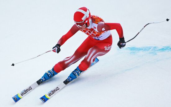 2014 Winter Olympics. Alpine skiing. Women. Super combined