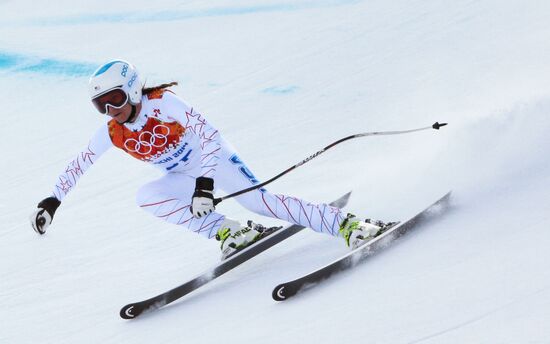2014 Winter Olympics. Alpine skiing. Women. Super combined