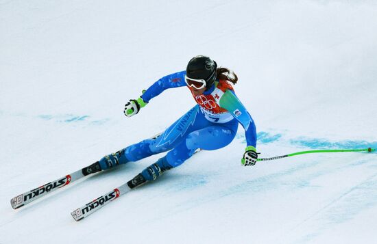 2014 Winter Olympics. Alpine skiing. Women. Super combined