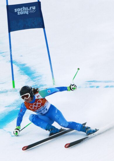 2014 Winter Olympics. Alpine skiing. Women. Super combined