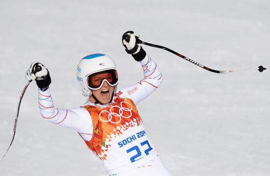 2014 Winter Olympics. Alpine skiing. Women. Super combined