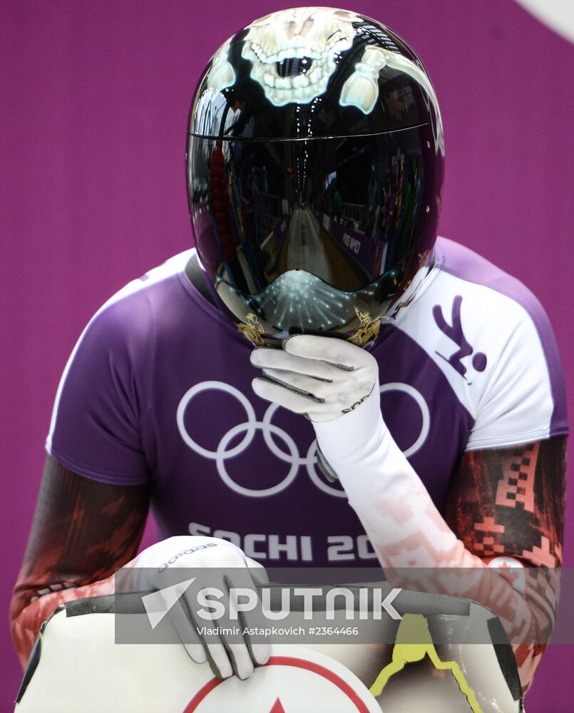 2014 Winter Olympics. Skeleton. Training sessions