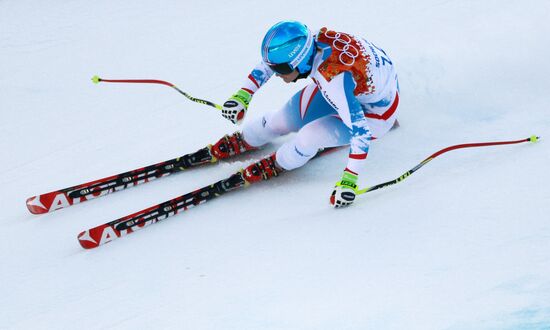 2014 Winter Olympics. Alpine skiing. Women. Super combined