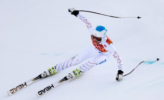 2014 Winter Olympics. Alpine skiing. Women. Super combined