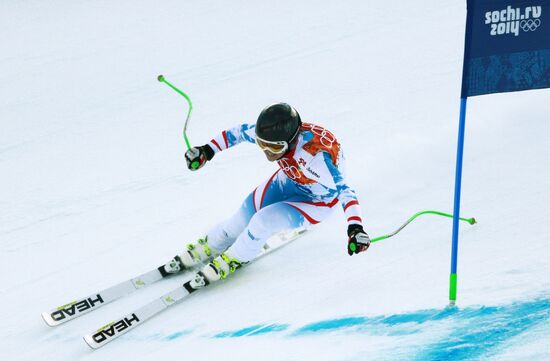 2014 Winter Olympics. Alpine skiing. Women. Super combined