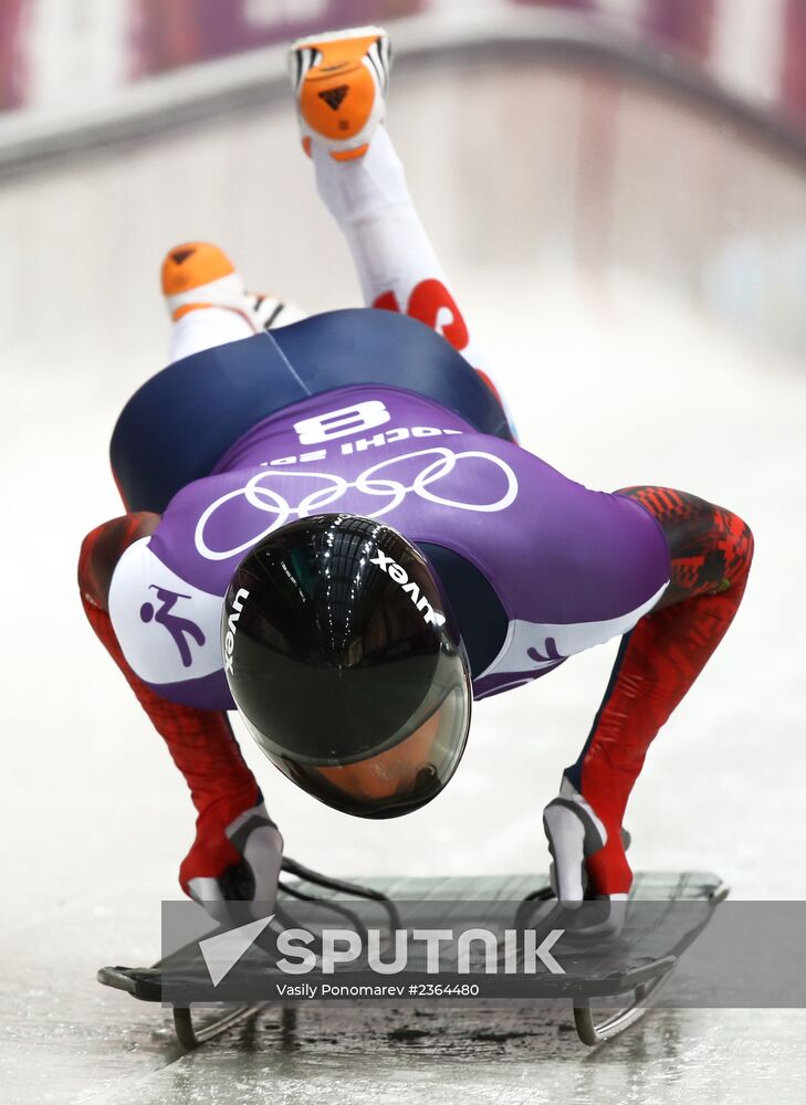 2014 Winter Olympics. Skeleton. Training sessions