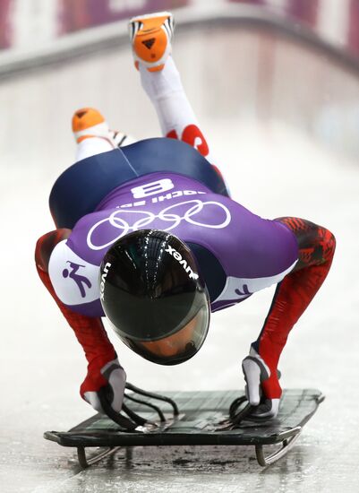 2014 Winter Olympics. Skeleton. Training sessions