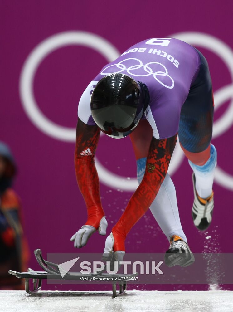 2014 Winter Olympics. Skeleton. Training sessions