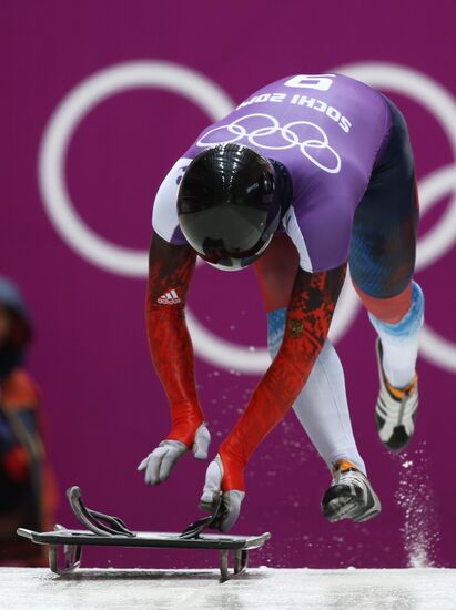 2014 Winter Olympics. Skeleton. Training sessions