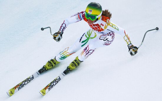 2014 Winter Olympics. Alpine skiing. Women. Super combined