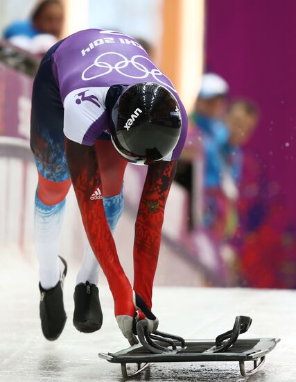2014 Winter Olympics. Skeleton. Training sessions