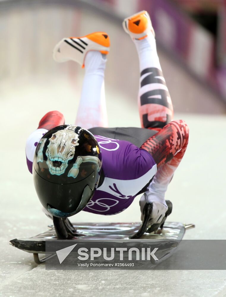 2014 Winter Olympics. Skeleton. Training sessions