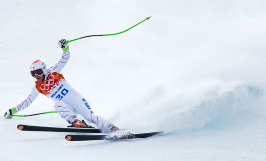 2014 Winter Olympics. Alpine skiing. Women. Super combined