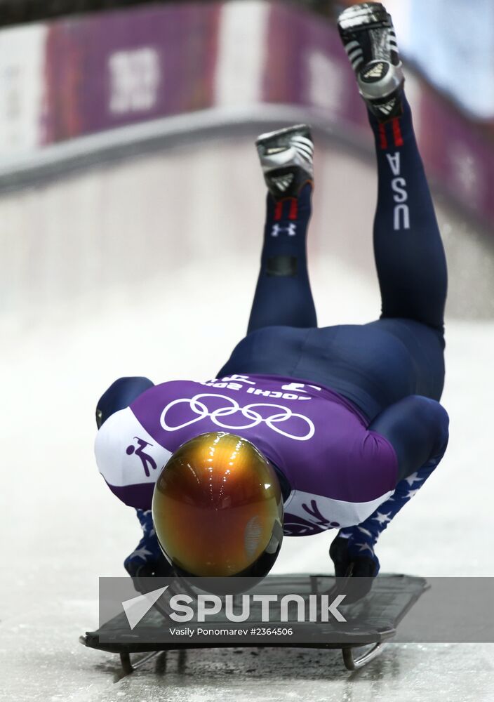 2014 Winter Olympics. Skeleton. Training sessions