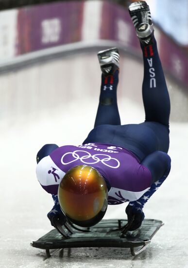 2014 Winter Olympics. Skeleton. Training sessions