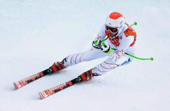 2014 Winter Olympics. Alpine skiing. Women. Super combined
