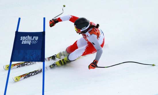 2014 Winter Olympics. Alpine skiing. Women. Super combined