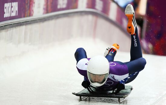 2014 Winter Olympics. Skeleton. Training sessions