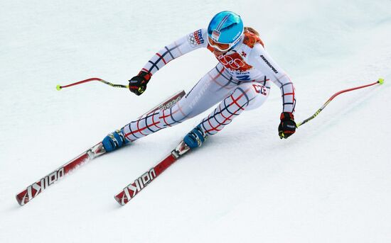 2014 Winter Olympics. Alpine skiing. Women. Super combined