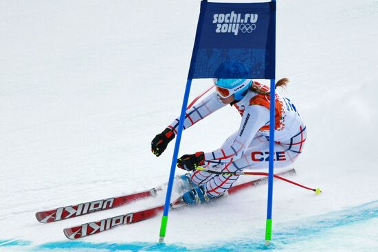 2014 Winter Olympics. Alpine skiing. Women. Super combined