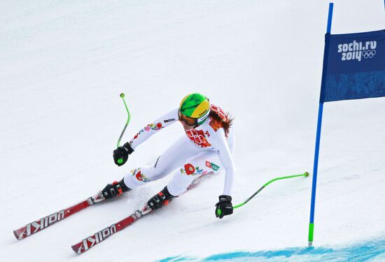 2014 Winter Olympics. Alpine skiing. Women. Super combined
