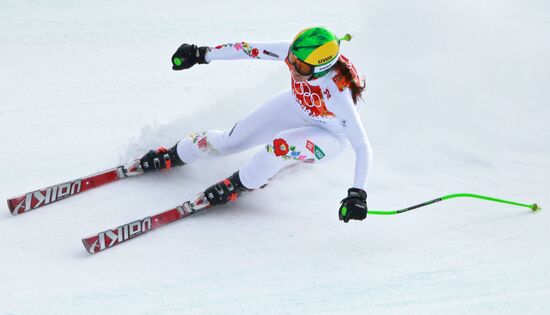 2014 Winter Olympics. Alpine skiing. Women. Super combined