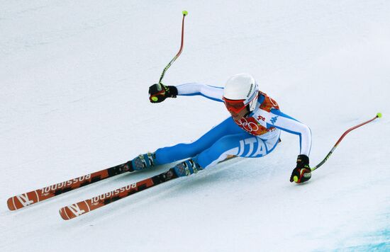 2014 Winter Olympics. Alpine skiing. Women. Super combined
