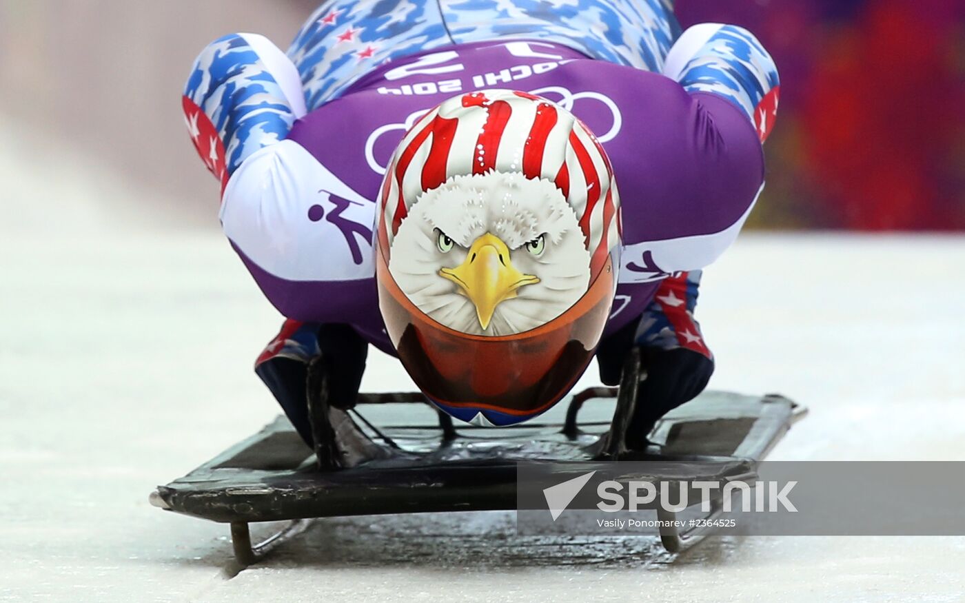 2014 Winter Olympics. Skeleton. Training sessions