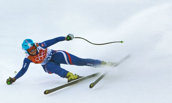 2014 Winter Olympics. Alpine skiing. Women. Super combined