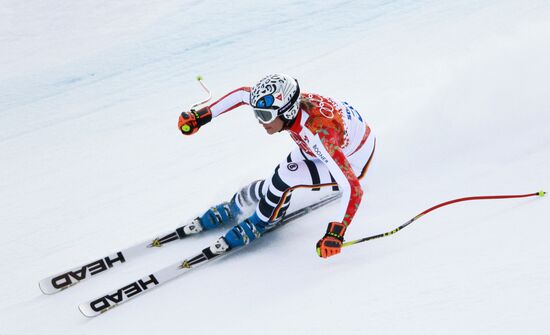 2014 Winter Olympics. Alpine skiing. Women. Super combined
