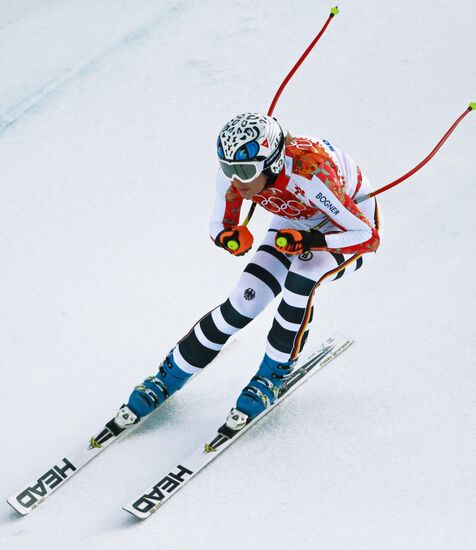 2014 Winter Olympics. Alpine skiing. Women. Super combined