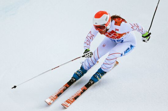 2014 Winter Olympics. Alpine skiing. Women. Super combined