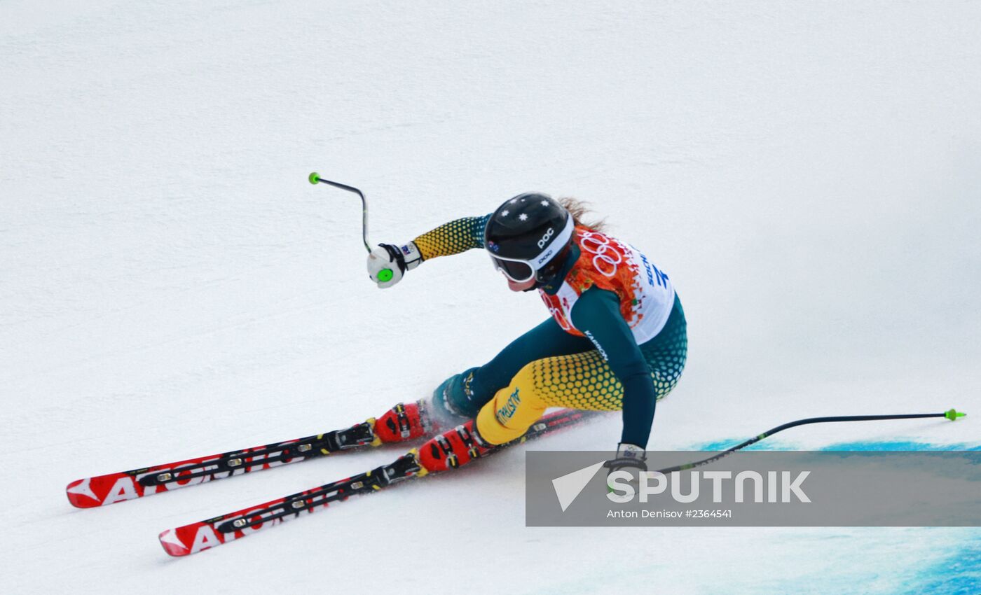 2014 Winter Olympics. Alpine skiing. Women. Super combined