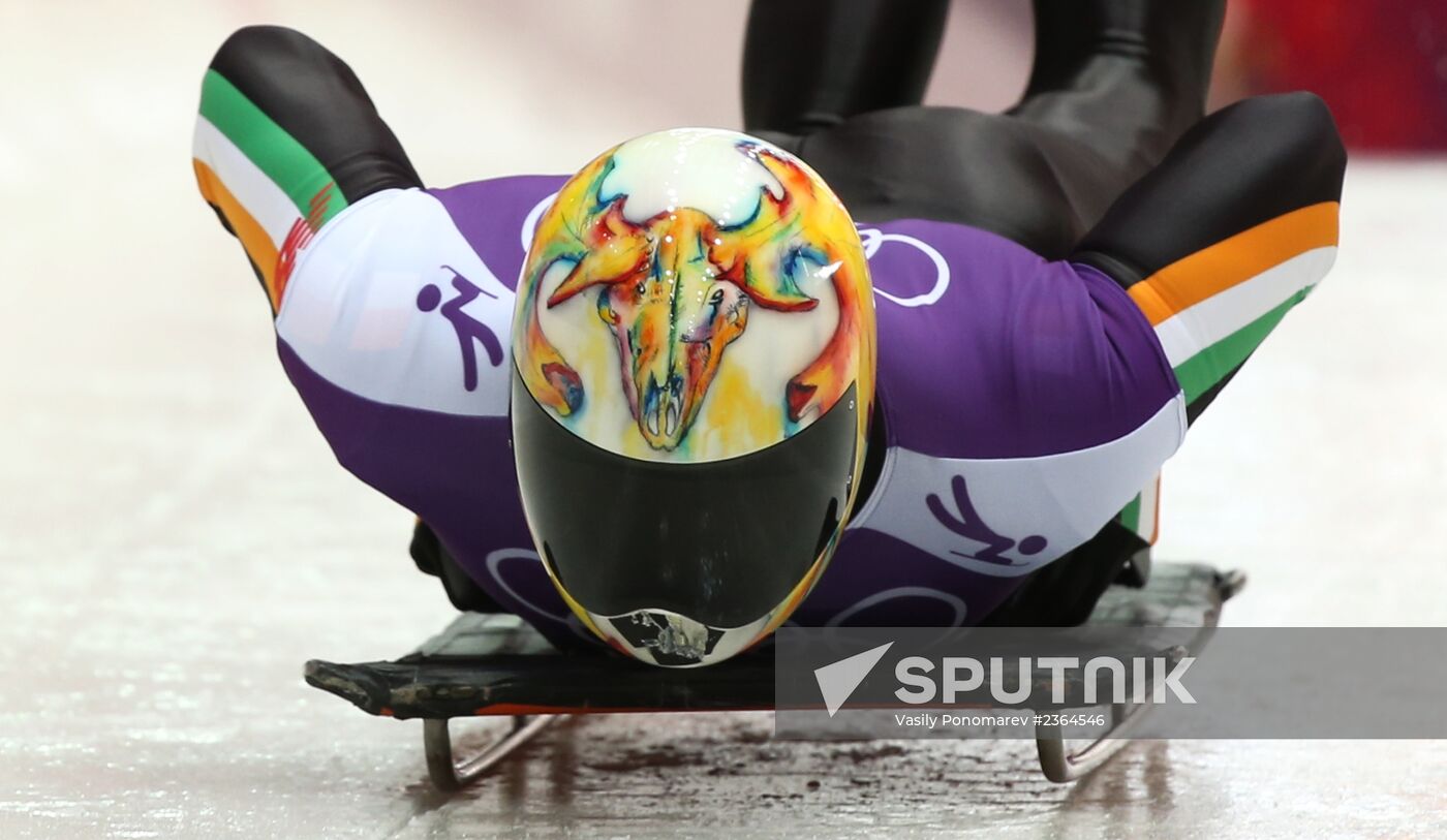 2014 Winter Olympics. Skeleton. Training sessions