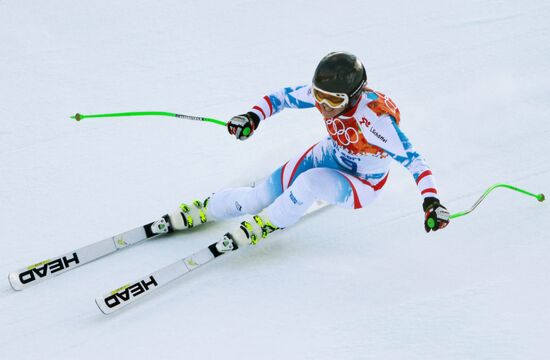 2014 Winter Olympics. Alpine skiing. Women. Super combined