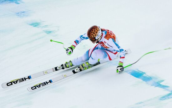 2014 Winter Olympics. Alpine skiing. Women. Super combined