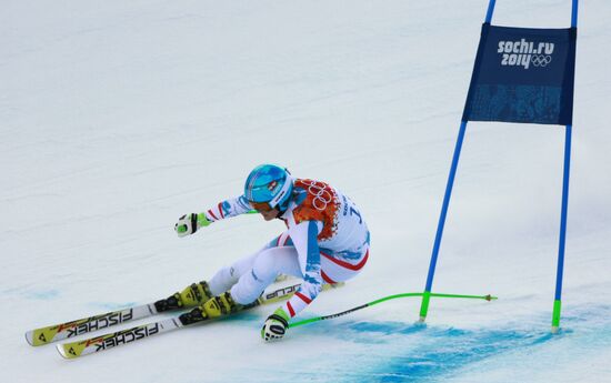 2014 Winter Olympics. Alpine skiing. Women. Super combined