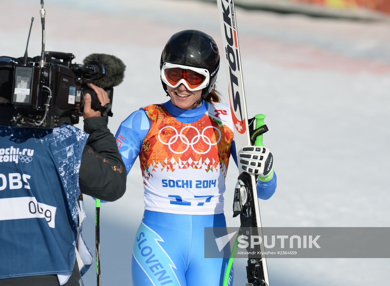 2014 Winter Olympics. Alpine skiing. Women. Super combined
