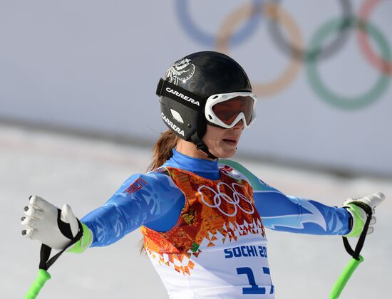 2014 Winter Olympics. Alpine skiing. Women. Super combined