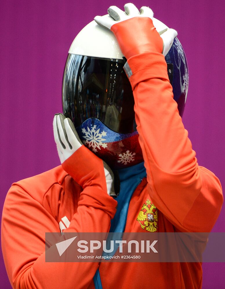 2014 Winter Olympics. Skeleton. Training sessions
