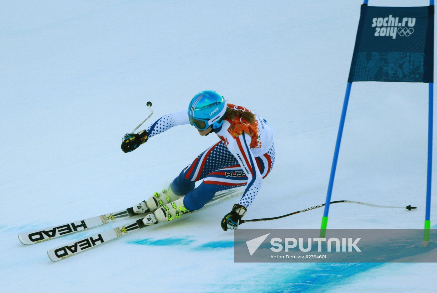 2014 Winter Olympics. Alpine skiing. Women. Super combined