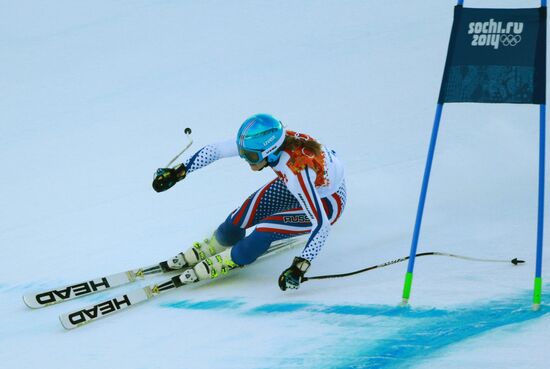 2014 Winter Olympics. Alpine skiing. Women. Super combined