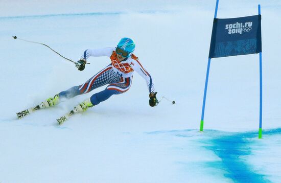 2014 Winter Olympics. Alpine skiing. Women. Super combined