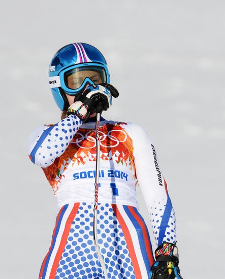 2014 Winter Olympics. Alpine skiing. Women. Super combined