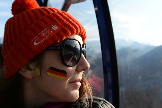 2014 Winter Olympics. Alpine skiing. Women. Super combined